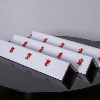 White paper edge protector L-shaped paper guards logistics and transportation protection