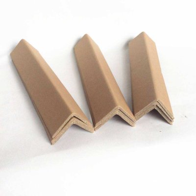 Custom Kraft Paper L-shaped Corner Outline Cardboard Edge Protector Puzzle Cutting Board Packaging Edgeboard
