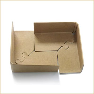 Recyclable Lock-shaped Corner Protectors and Kraft Paper Boxes Eliminate Damage Minimize Damage to Cardboard Boxes and Tables
