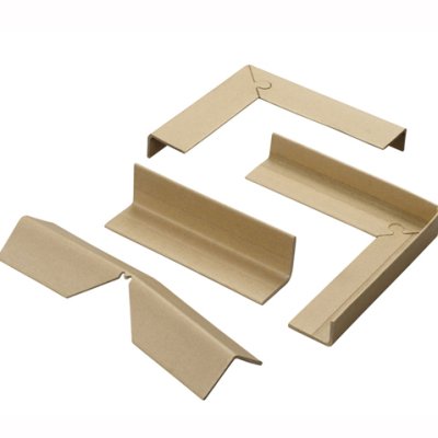 Kraft Paper Corner Protectors Interlocking L-shaped Pallet Carton Paper Corner Custom Sizes