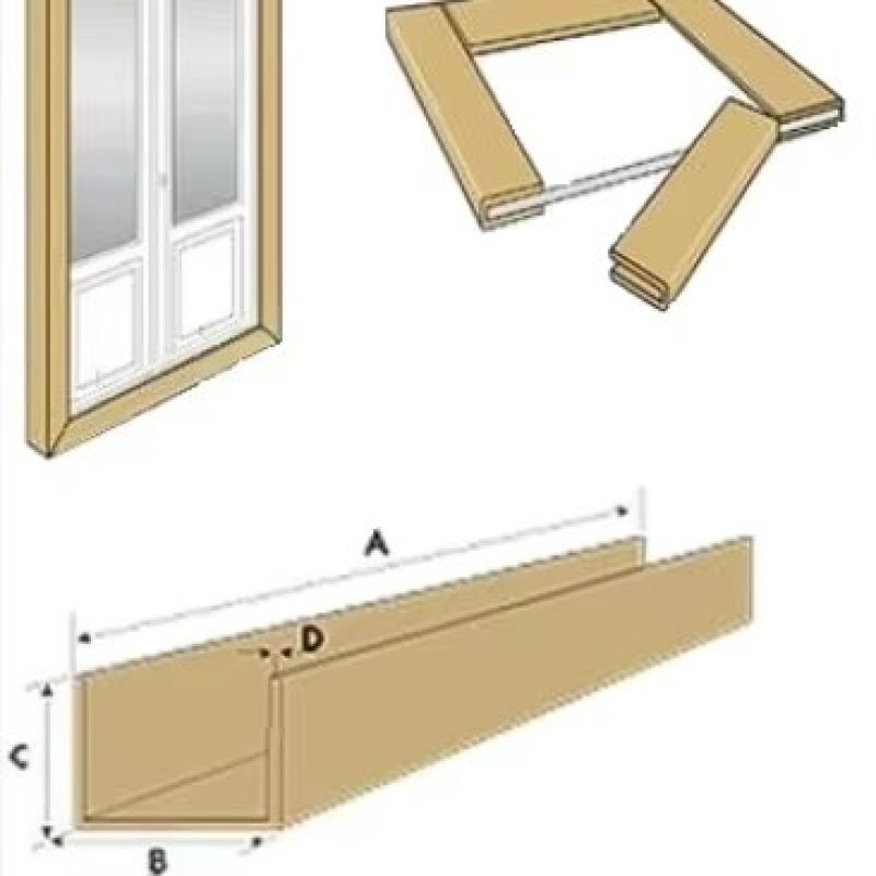 U-shaped paper edge protector dimensions