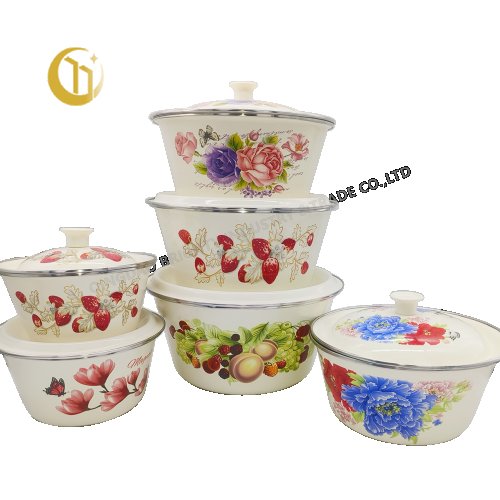 ENAMEL THICKENED FINGER BOWL WITH KNOB