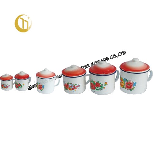 GH-2200D ENAMEL MUG WITH COVER