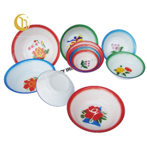 14-32CM ENAMEL BASIN WITH FLAT EDGE