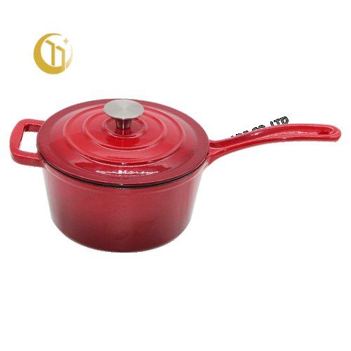 Enameled Cast Iron Sauce Pan with Lid 19CM