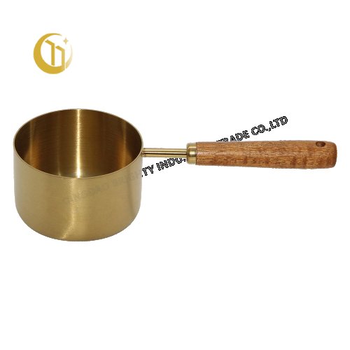 Stainless Steel 410 Measuring Spoon With Acacia Wood Handle