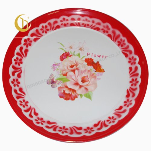 SPRAY ROUND TRAY ENAMEL FINISHED