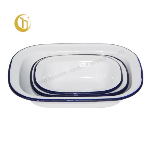 ENAMEL PASTRY PLATE