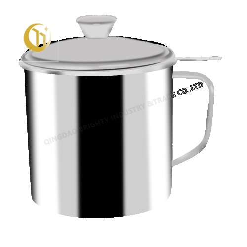 STAINLESS STEEL OIL CUP 1.0L WITH FILTER SCREEN