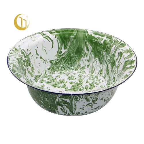 ENAMEL DEEP  BASIN ICE  FLOWER DESIGN