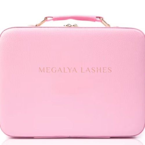 FAUX LEATHER VANITY CASE 