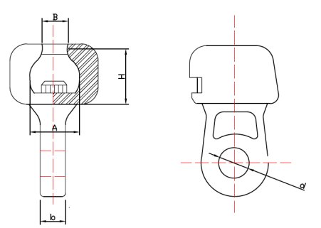 Socket Clevis Eyes For Electric Power Fittings