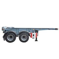 2 axles 20ft skeleton semi trailer 