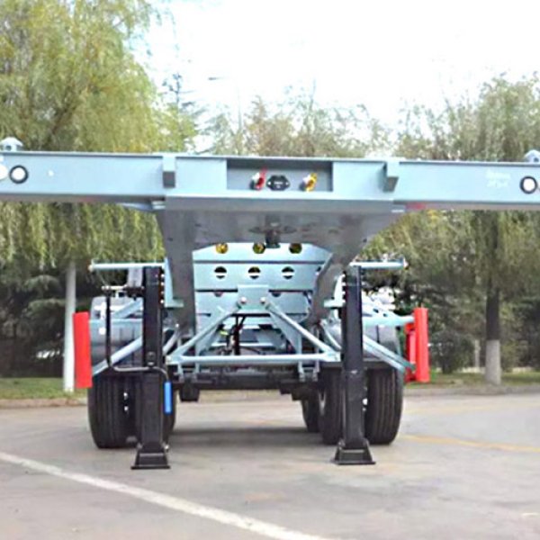 2 axles 20ft skeleton semi trailer 