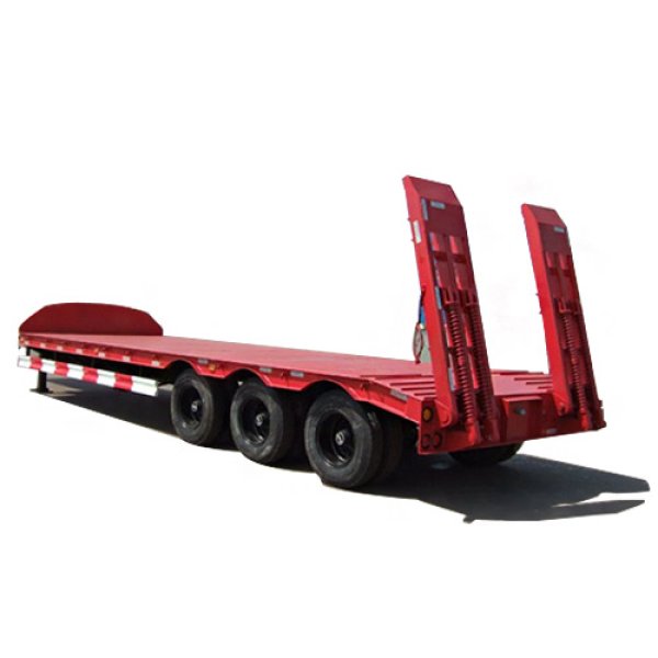 3 axles lowbed semi trailer