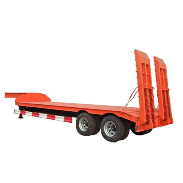 2 Axles Lowbed Semi Trailer