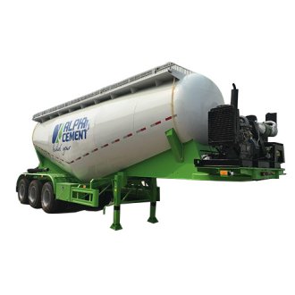 3-Axle 50m³ Powder Tank Semi Trailer