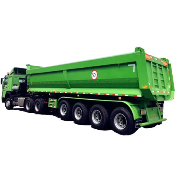 Tipping semi trailer