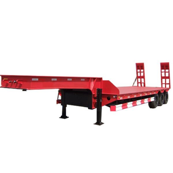 3 axles lowbed semi trailer