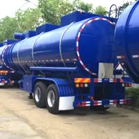 2-Axle 42cbm Oil Tanker Semi Trailer