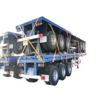 3 axles 40ft flatbed semi trailer