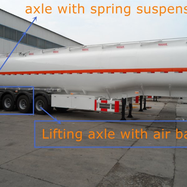 Chary Brand 4 Axles fuel tank semitrailer 54000L for West Africa- Ghana/Mali/Guinea/Burkina Faso