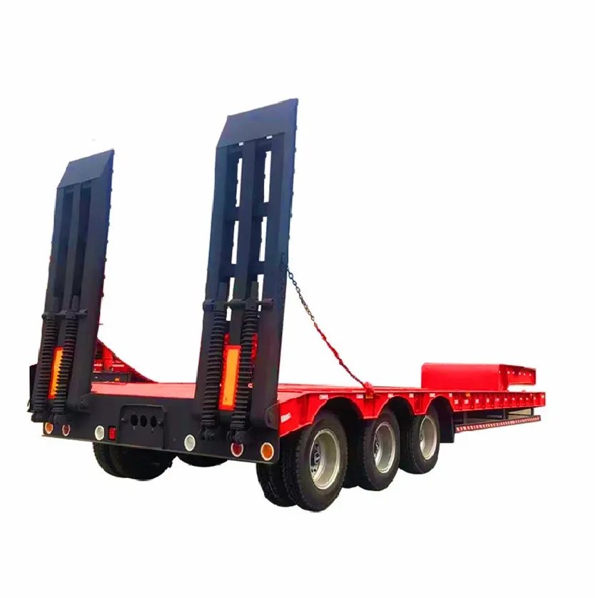 The structural characteristics of a tipping semi-trailer are mainly reflected in its tipping device and loading platform.
