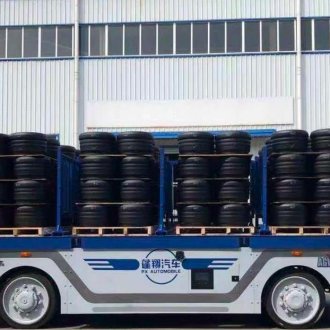 10 Ton Heavy-Duty Outdoor AGV GNSS+IMU Guided Flatbed Automated Guided Vehicle