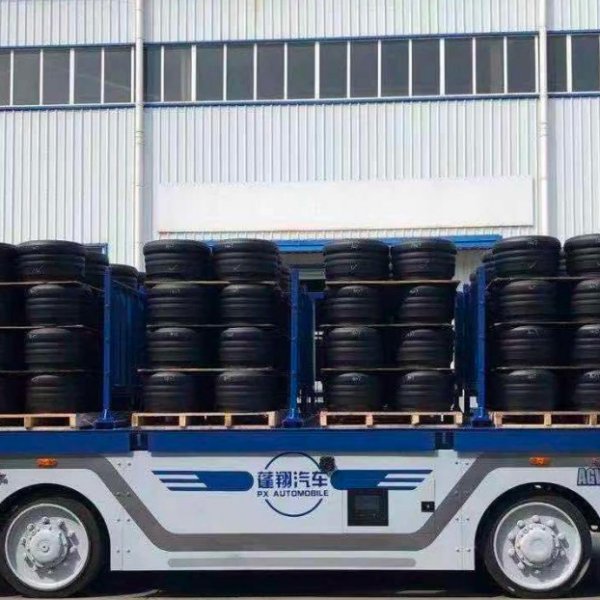 10 Ton Heavy-Duty Outdoor AGV GNSS+IMU Guided Flatbed Automated Guided Vehicle