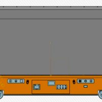 1 Ton Explosion-Proof AGV| Laser-Guided Flatbed with Automatic Rain Cover