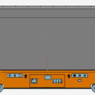 1 Ton Explosion-Proof AGV| Laser-Guided Flatbed with Automatic Rain Cover