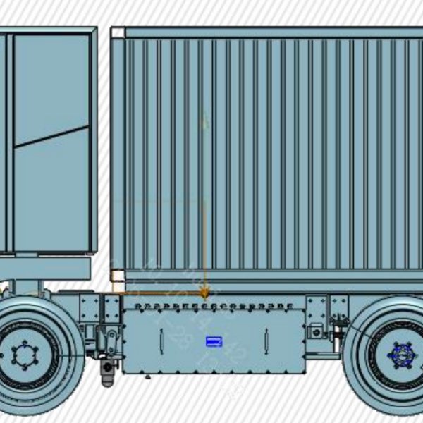 1 Ton Explosion-Proof Enclosed AGV | Laser-Guided Automated Guided Vehicle with Roller Shutter Door