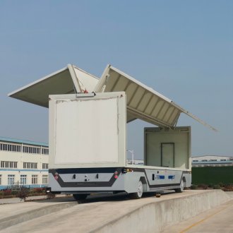 15 Ton Heavy-Duty Outdoor AGV | GNSS+IMU Guided Automatic Wing Opening Box AGV