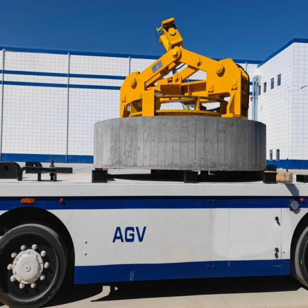 15 Ton Heavy-Duty Outdoor Flatbed AGV | GNSS+IMU Guided Automated Guided Vehicle
