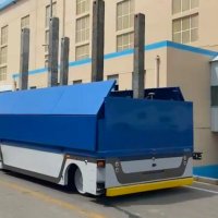 20 Ton Heavy-Duty Outdoor Flatbed AGV | GNSS+IMU Guided Automated Guided Vehicle