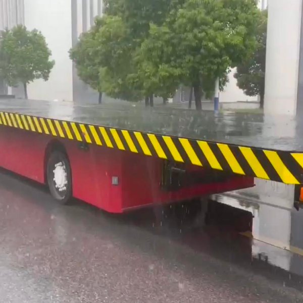 20 Ton Ultra-Long Low-Profile Flatbed AGV | GNSS+IMU Guided Automated Guided Vehicle