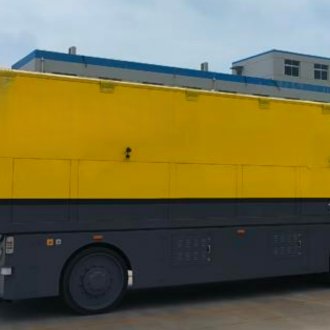 20 Ton Bulk Material AGV | GNSS+IMU Guided Belt-Type Self-Dumping Automated Guided Vehicle for Grain