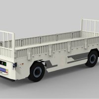 40 Ton High-Speed Flatbed AGV | GNSS+IMU Guided Heavy-Duty Automated Guided Vehicle with Railings