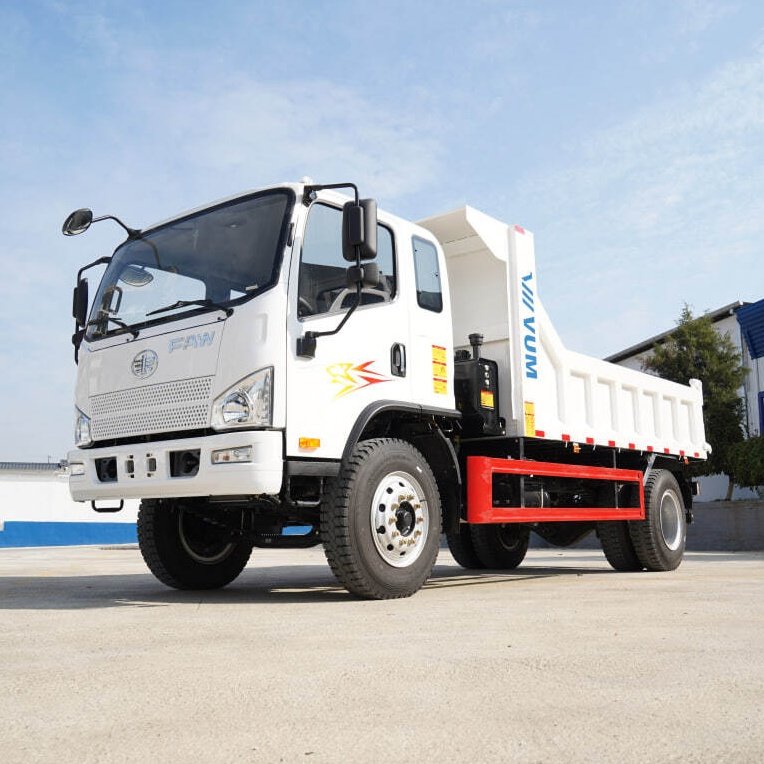 Compact FAW Tiger V 4x2 dump truck for urban and light construction hauling