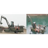 Semi-Trailer Amphibious Dredging Rescue Vehicle | Flood Control Water & Land Dual-Purpose Excavator