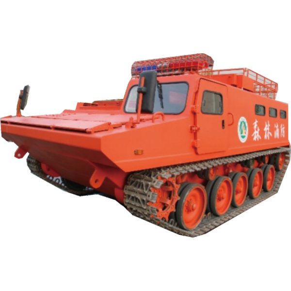 Old Model Tracked Forest Troop Carrier | All-Terrain Crawler Wildfire Personnel Transport Vehicle
