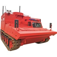 Tracked All-Terrain Emergency Command Vehicle | Wildfire Forest Rescue Crawler Command Center Truck