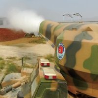Tracked Jet Turbine Fire Suppression Vehicle | Armored All-Terrain Jet Fire Extinguishing Tank Truck