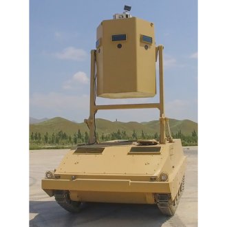 Tracked Self-Propelled Lifting Armored Anti-Riot Guard Post Vehicle | Border Patrol Observation Chassis
