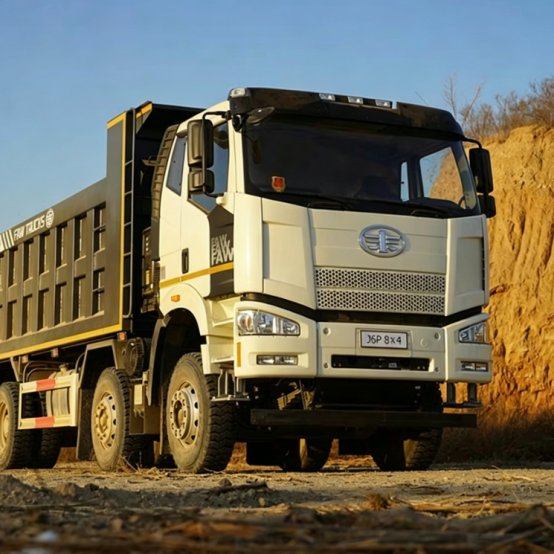 FAW J6P 8x4 dump truck built for heavy mining operations