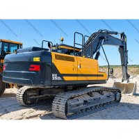 quarry and earthmoving excavator