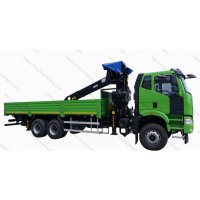 FAW J6P 6X4 10-12 Ton Truck Mounted Crane Hydraulic Straight Boom
