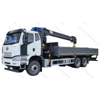 FAW J6P 6X4 10-12 Ton Truck Mounted Crane Hydraulic Straight Boom