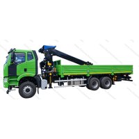 FAW J6P 6X4 10-12 Ton Truck Mounted Crane Hydraulic Straight Boom