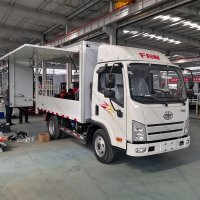 FAW 4X2 Rack Body Cargo Truck Euro2 Express Logistics